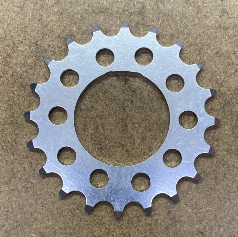 NOS Alloy Inner Chainring 20T 56/58mm BCD Silver Vintage MTB Touring Triple