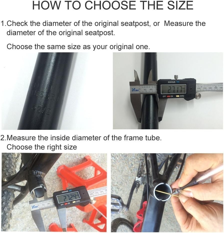 Lightweight 27.2mm Aluminum Seatpost for Mountain Bike Adjustable Length