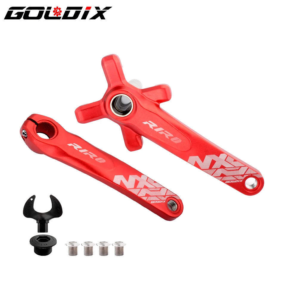 MTB Bike Crankset Hollow Integrated Crank 104BCD 32 34 36 38 40 42T Crankset BB