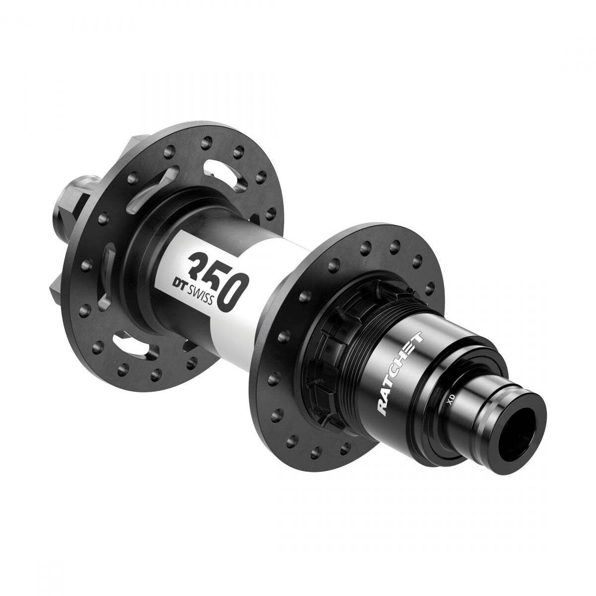 DT Swiss Alloy Rear 350 MTB Bicycle Hub, 32 Hole, 157mm, 36T, Black