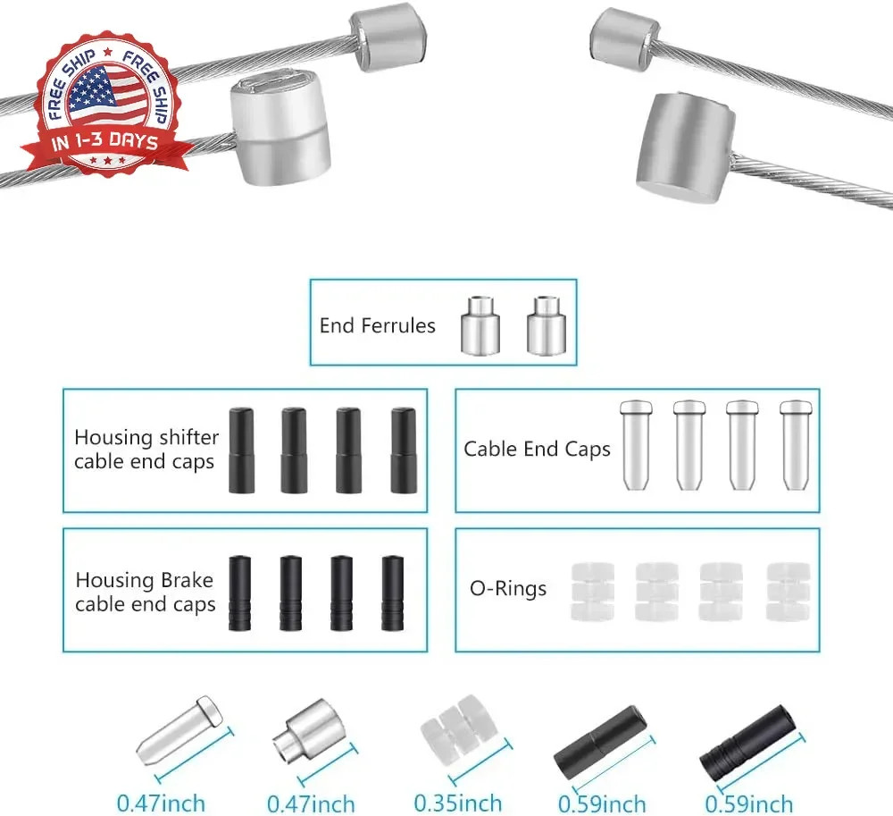 Bike Brake Cable Shifter Cable, Bicycle Gear Cable Wire for Mountain Bike, Bike