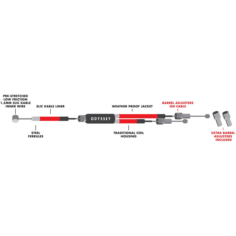 Odyssey Upper Gyro3 Cable 425mm Black