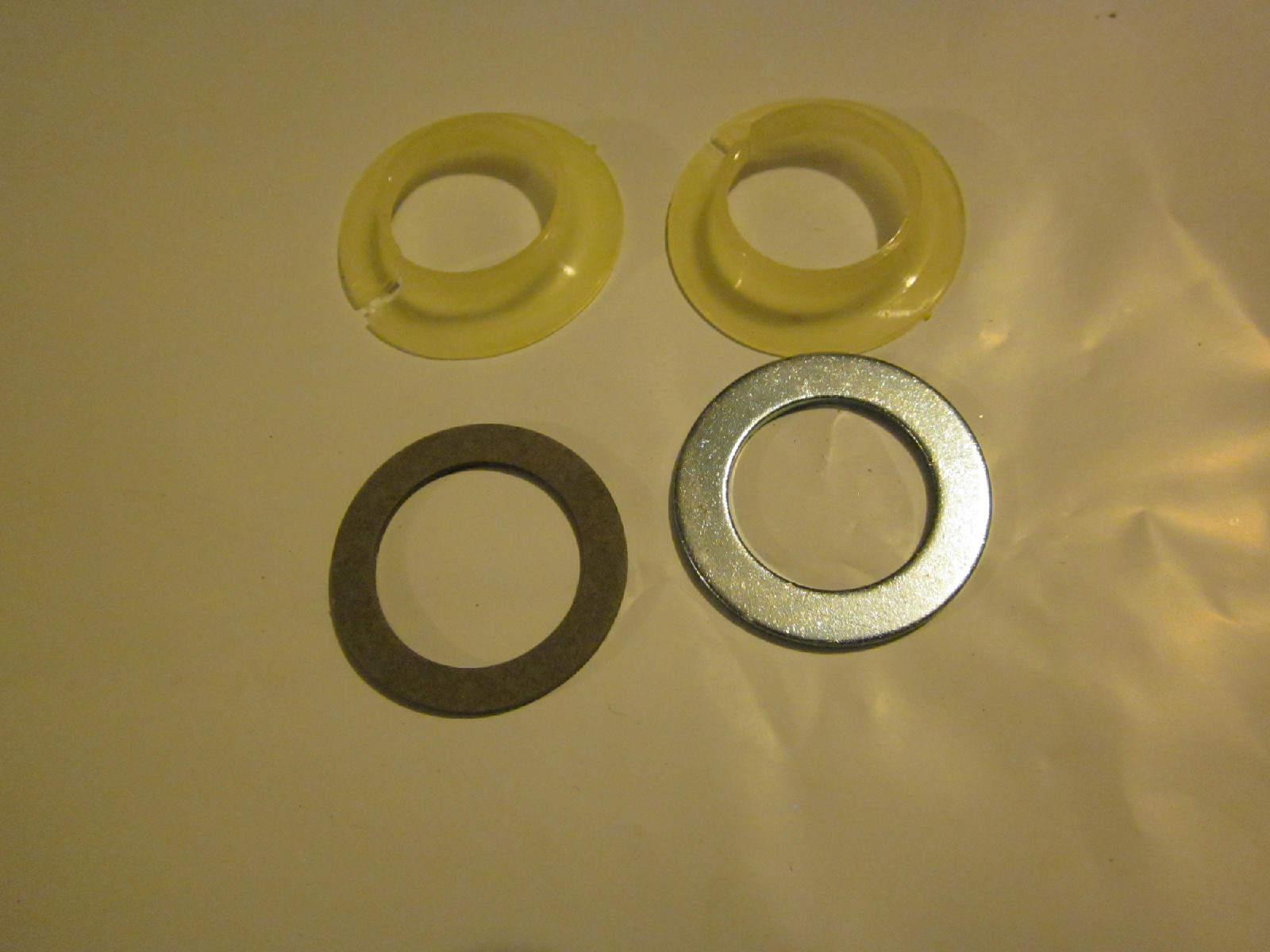 Tricycle Split Nylon Bushing Bearing & Fiber And Metal Washer NOS
