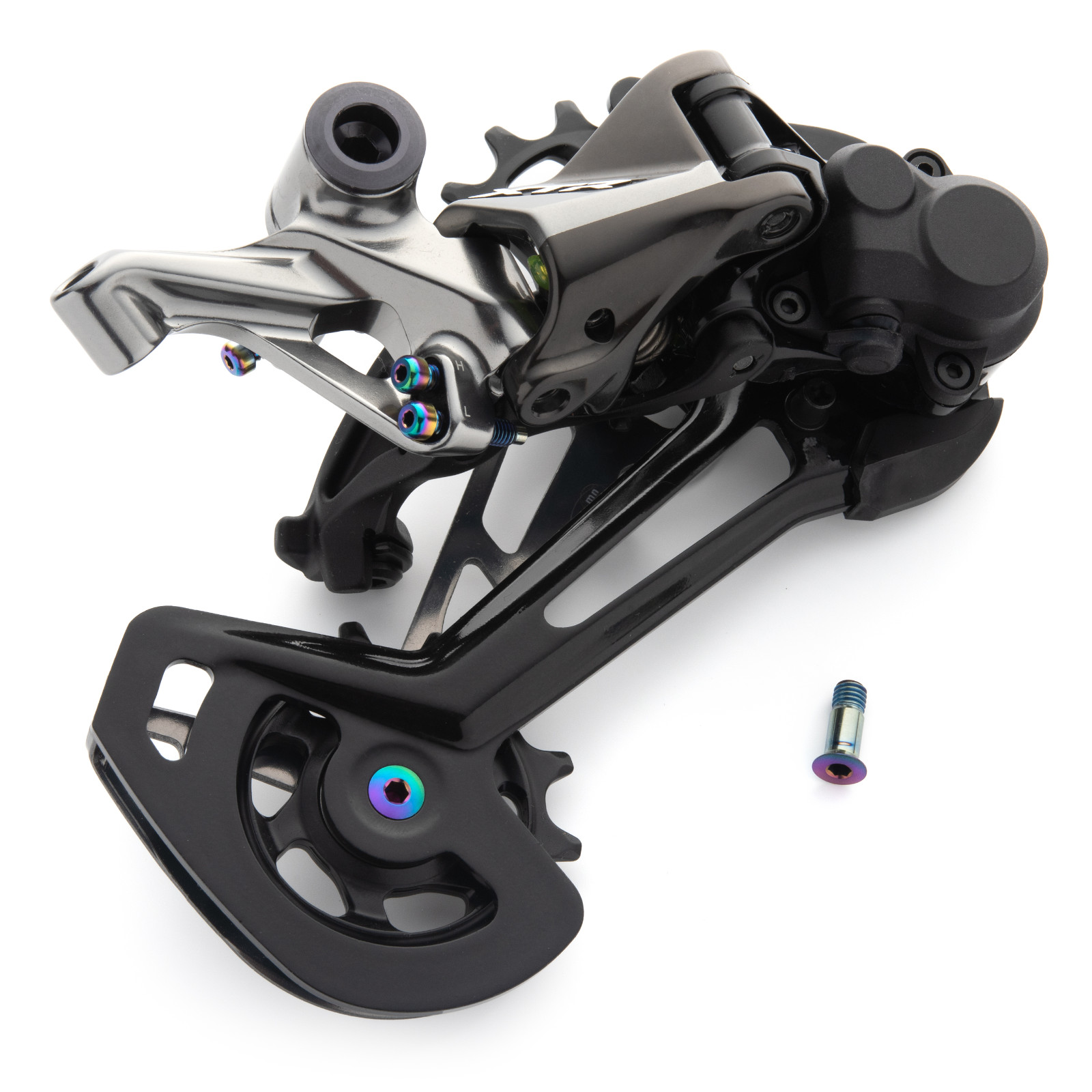 Oil Slick TITANIUM Rinbow Bolt Kit for Shimano XTR/XT/SLX Rear Derailleurs