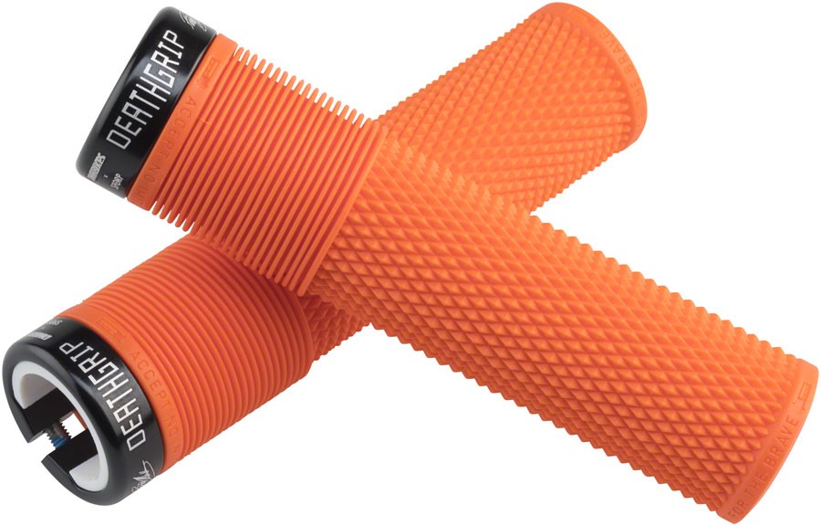 DMR Brendog Flangeless DeathGrip Pair, Thick – Tango Orange