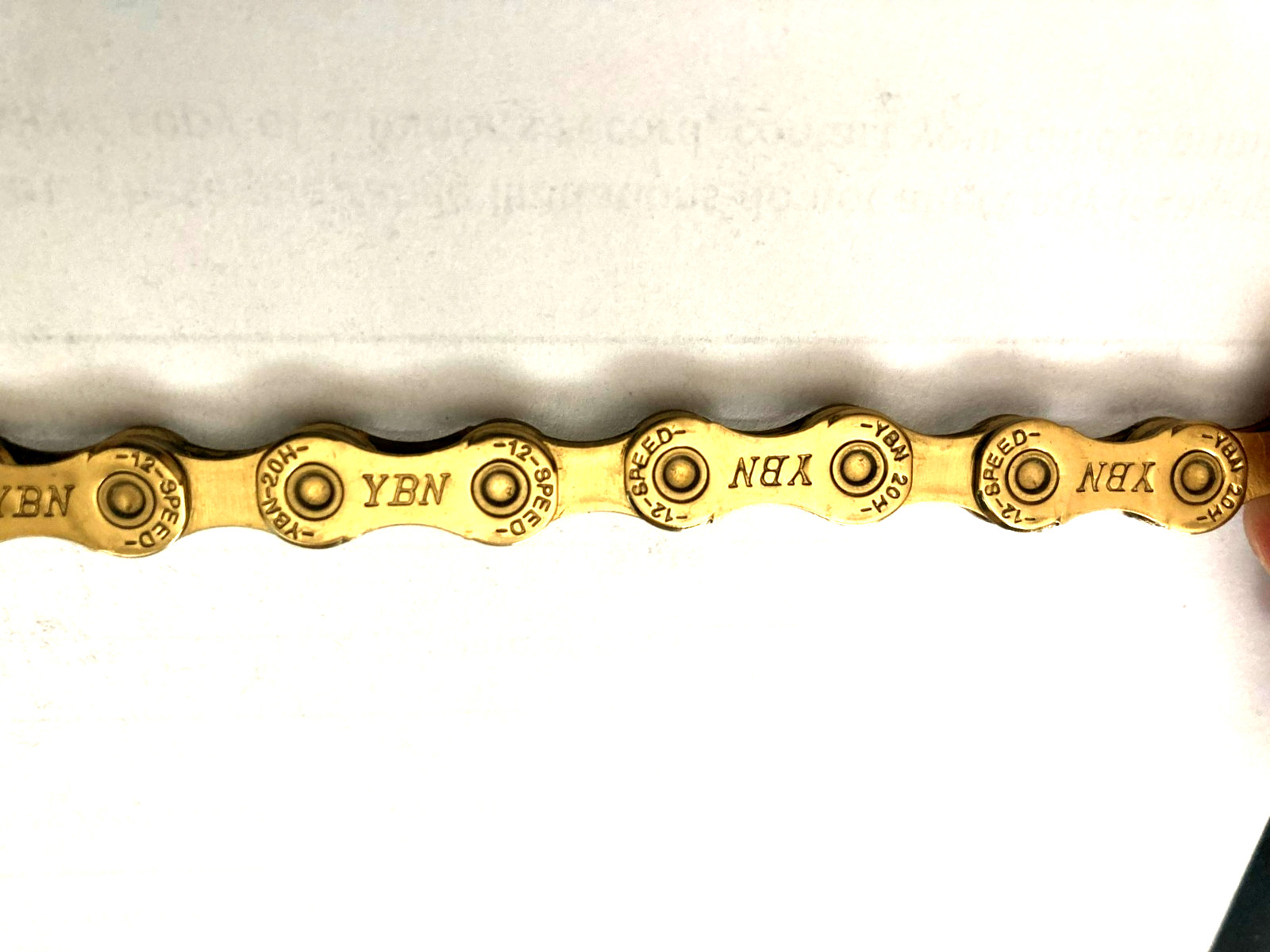 YBN New 12 Speed Bike Bicycle Chain Road MTB 126 Link & Master Link – Gold