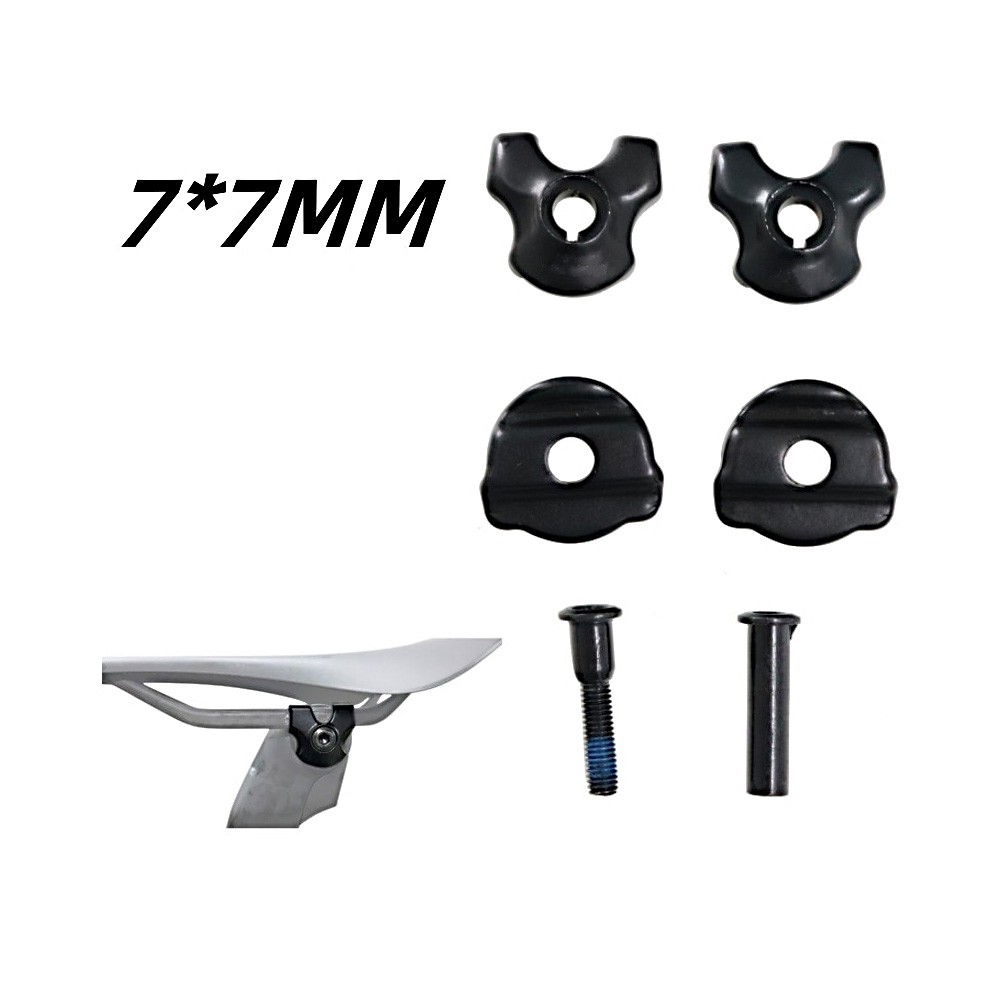 Bike Seatpost Clamp For Carbon Saddle Rails 7×9 7x7mm Bicycle Oval/Round Clip US