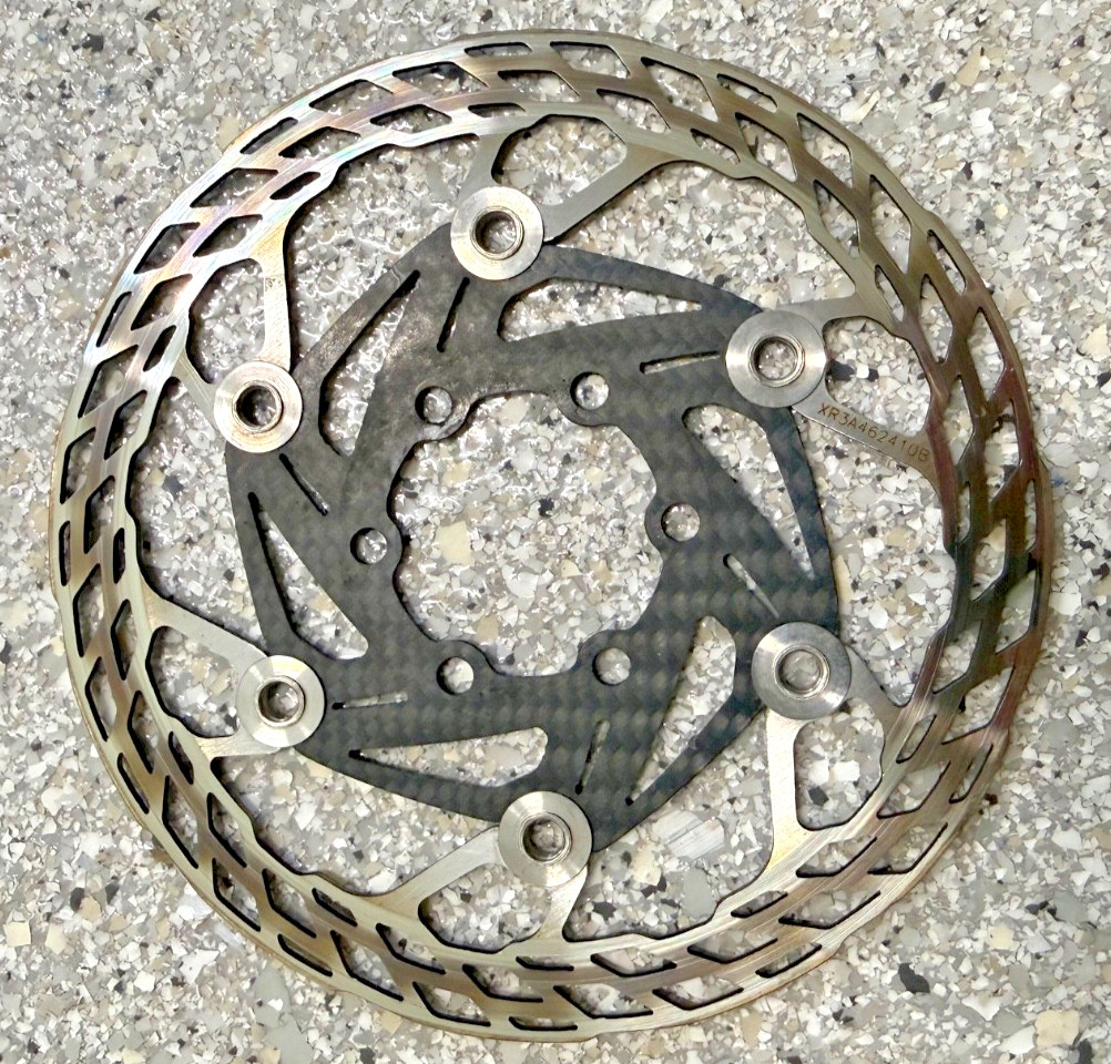 Carbon Ti 140mm Disc Rotor ~68g – 6-Bolt – Centerlock Compatible – PAIR of 2