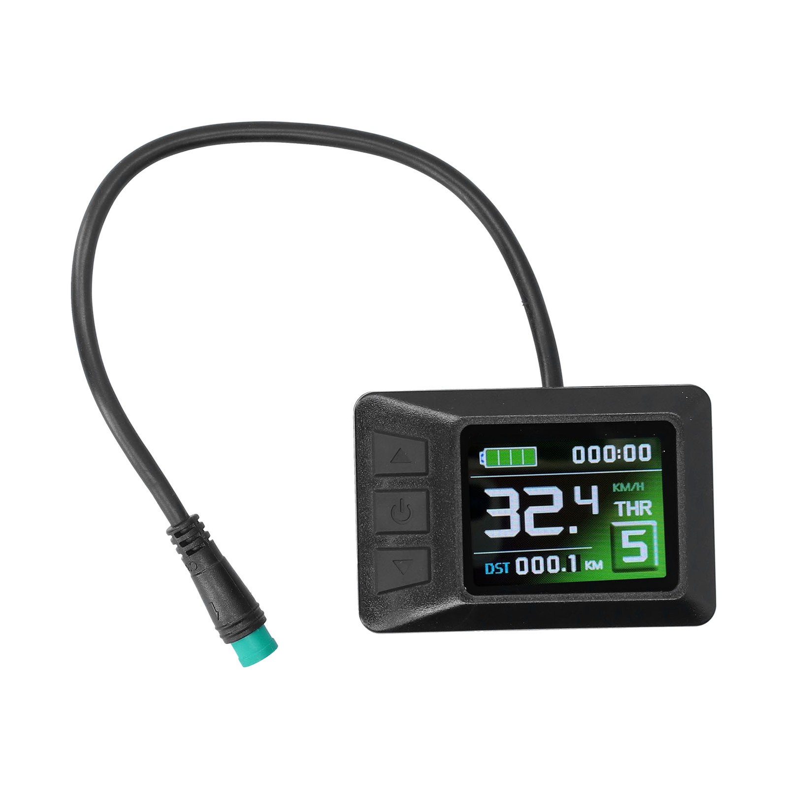 24V/36V/48V LCD7C Color Screen Instrument Electric Bicycle Battery Display With