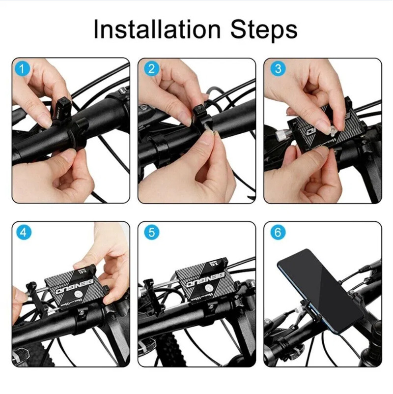 Aluminum Bicycle Phone Mount Holder for MTB Road Bike Fast Ship US Warehouse