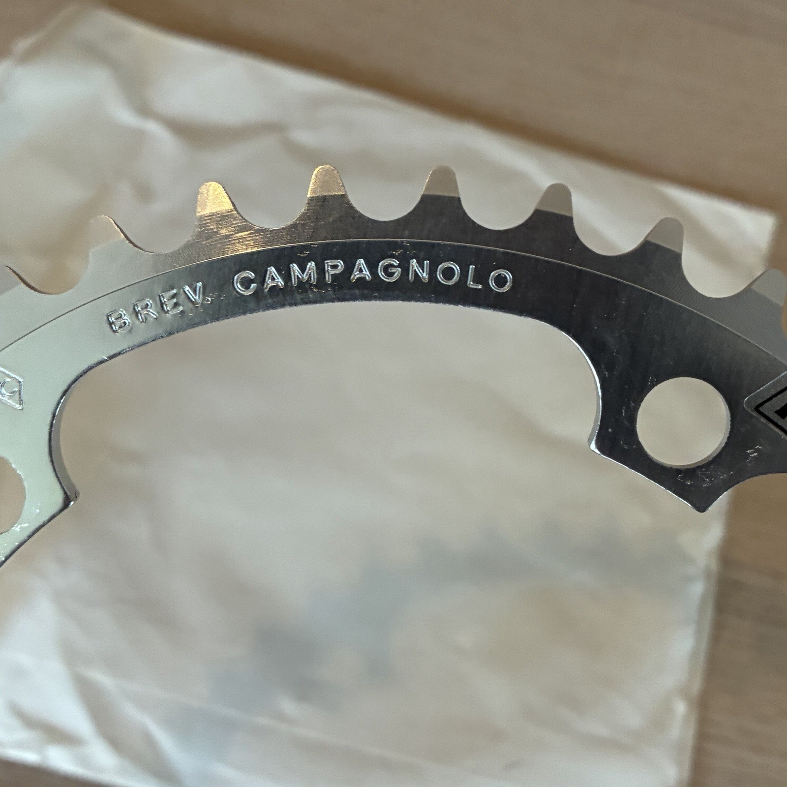 New Old Stock Campagnolo Record 9 / 10 Speed Chainring 42 Tooth x 135 mm BCD