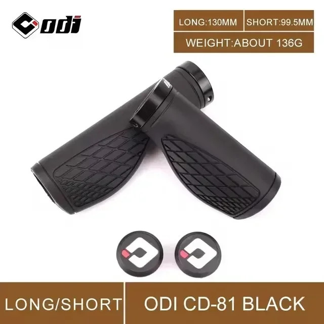 MTB Bike Handlebar Grips Ergonomic Rubber Anti Slip Long Short Bicycle Grips