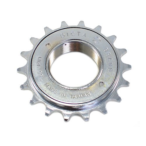 DICTA Single Speed Fixie, BMX Freewheel 1/2" x 1/8" 18T , Silver
