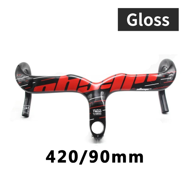 Full Carbon Fiber Road Bicycle Integrated Handlebar 28.6mm 400/420/440mm Width