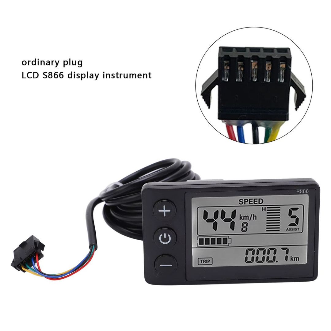 For E-Bike LCD Display 24V/36V/48V Display E-Bicycle MTB Part Electric Bike 2024