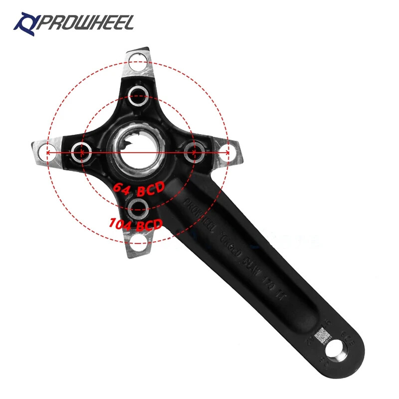 Crankset Hollowtech Crank Arms for Mountain Bike Chainring 104 Bcd 32/34/36T