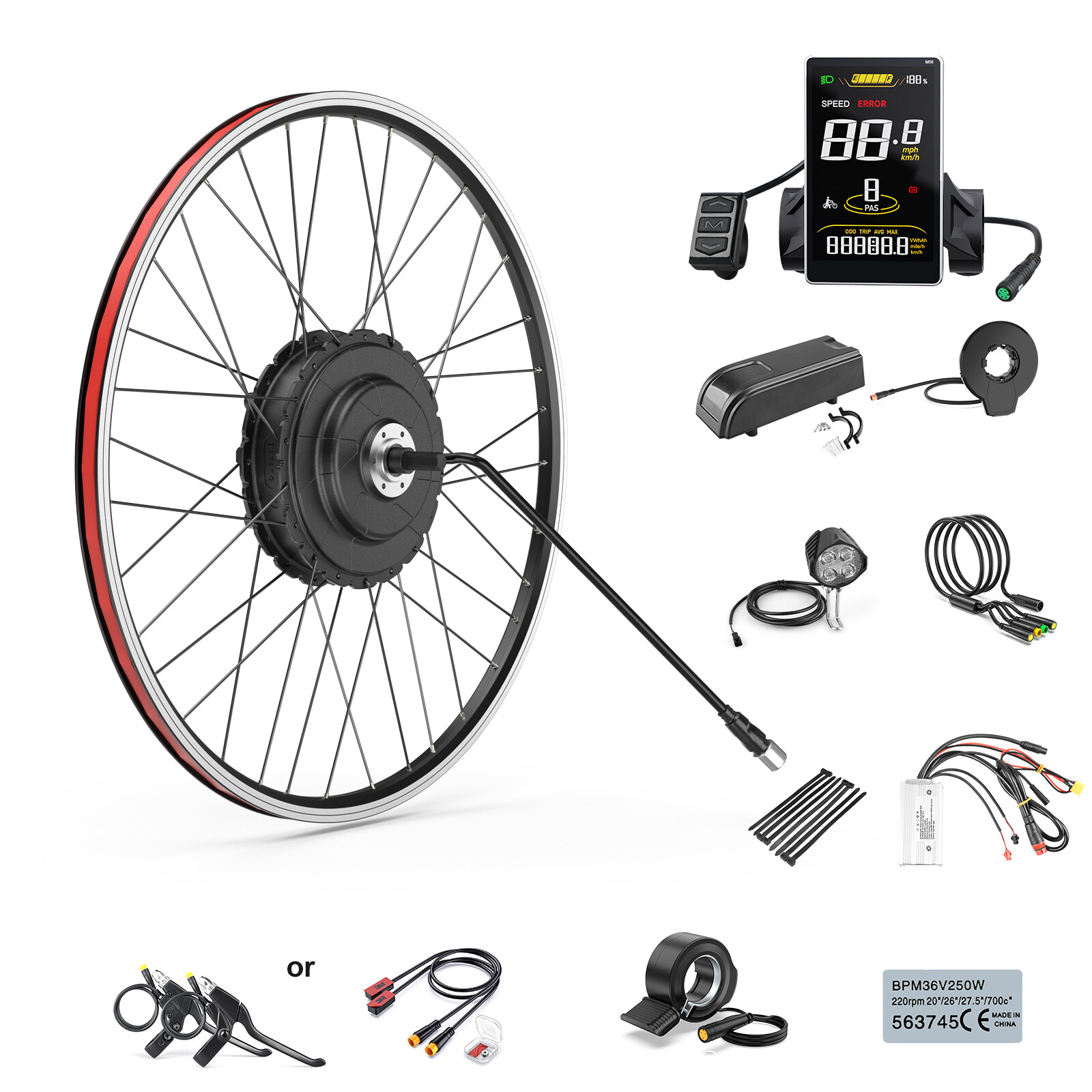 Bafang 48V 750W Rear Hub Motor Electric Bike Conversion Kit 26″ 27.5″ 700C USA
