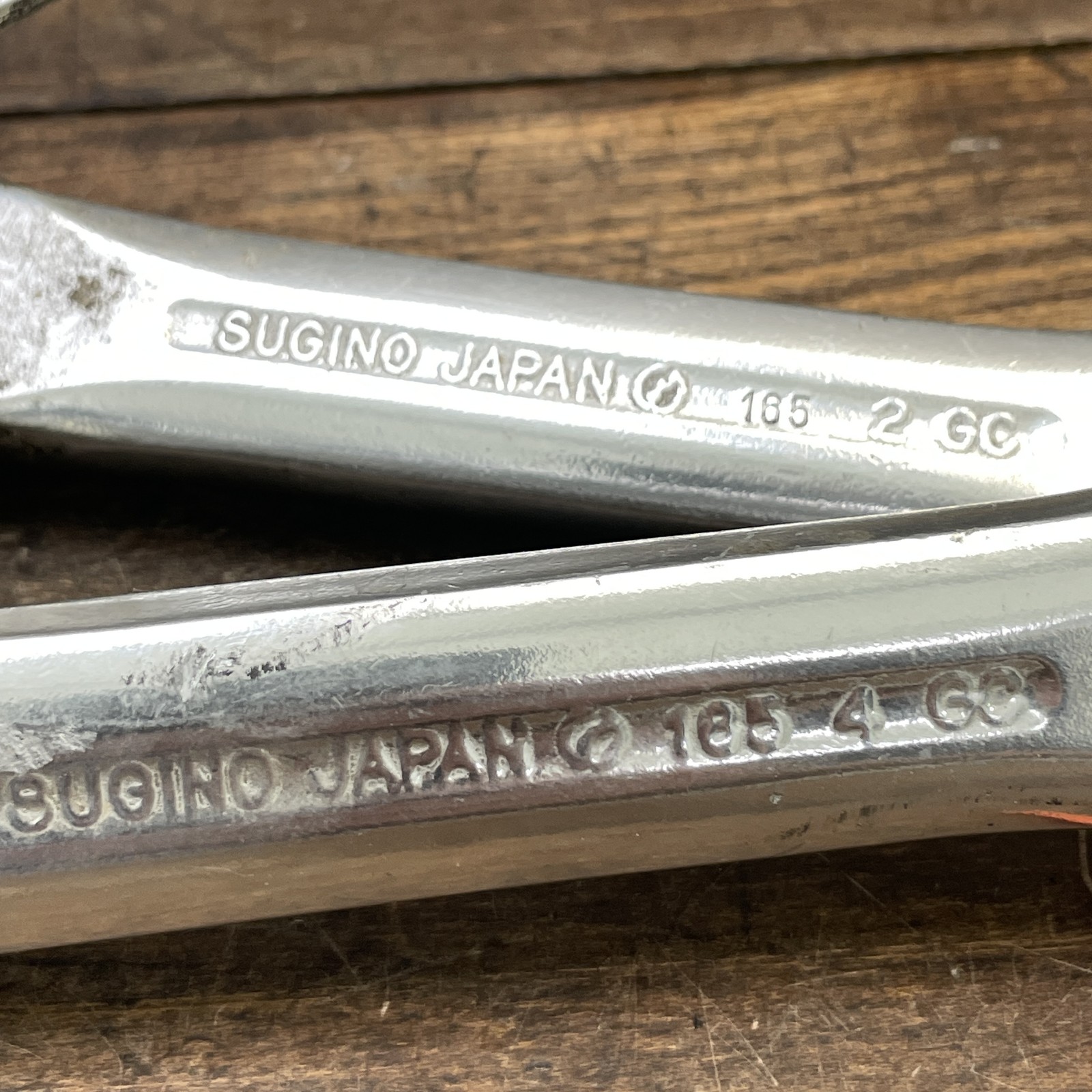 Vintage Sugino GT Crankset 165mm 110 74 BCD Square Taper 165 Triple CRank Japan