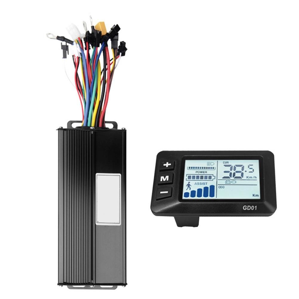 Electric Bike Scooter Brushless Controller and Display Kit for 35A 1500W Motors