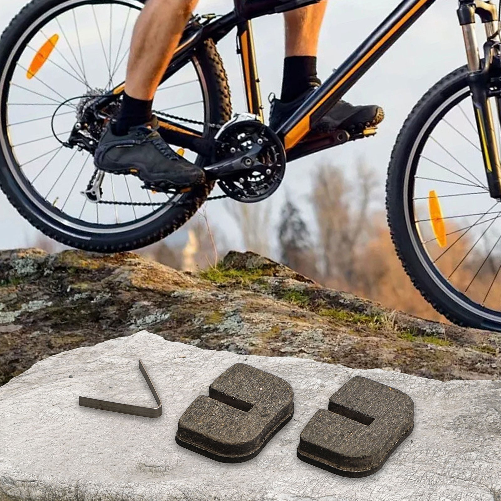 For Pocket Bike Brake Pad Resin Metal Long for service Life Good Braking Effect