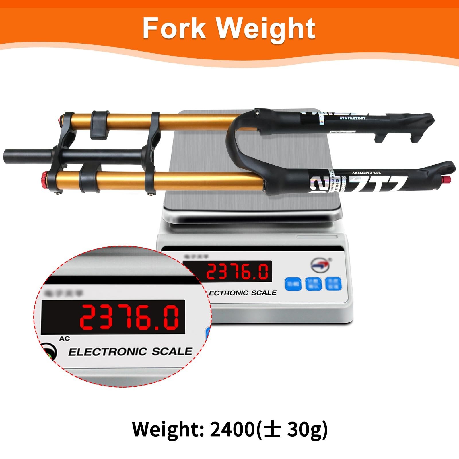 ZTZ 26/27.5/29 inch Mountain Bike Air Suspension Fork,Rebound Adjustment,180m…