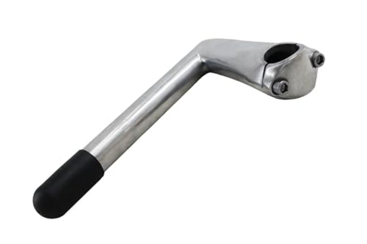 Bike Quill Stem, 13 inch Length, Aluminum Alloy, 25.4mm Clamp for Recreational