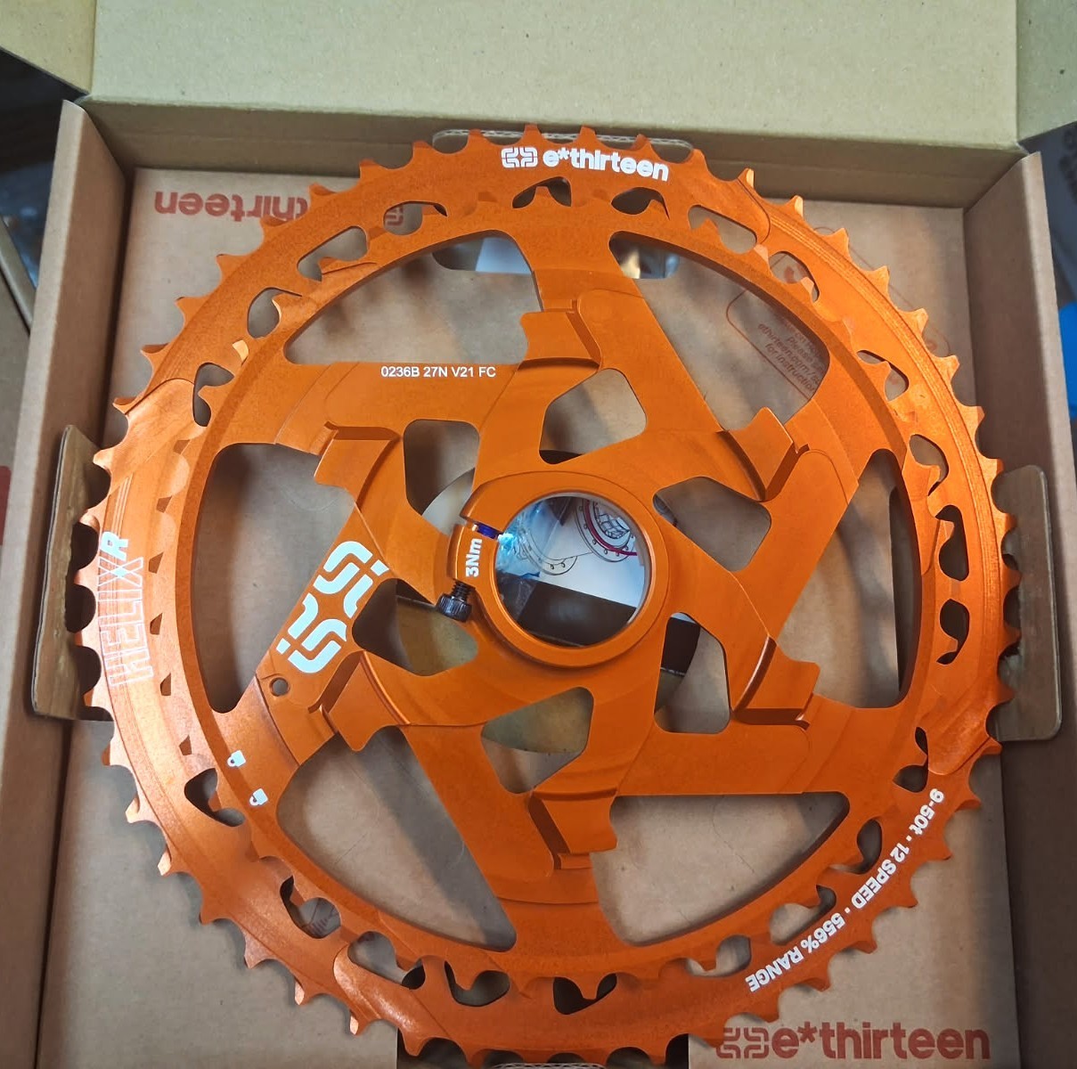 e*thirteen Helix Race Cluster / 12 speed / 42-50T / ORANGE /Naranja NEW in Box