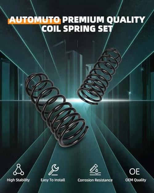 2PCS Rear Suspension Coil Spring Set Compatible with 1982-2002 for Chevy