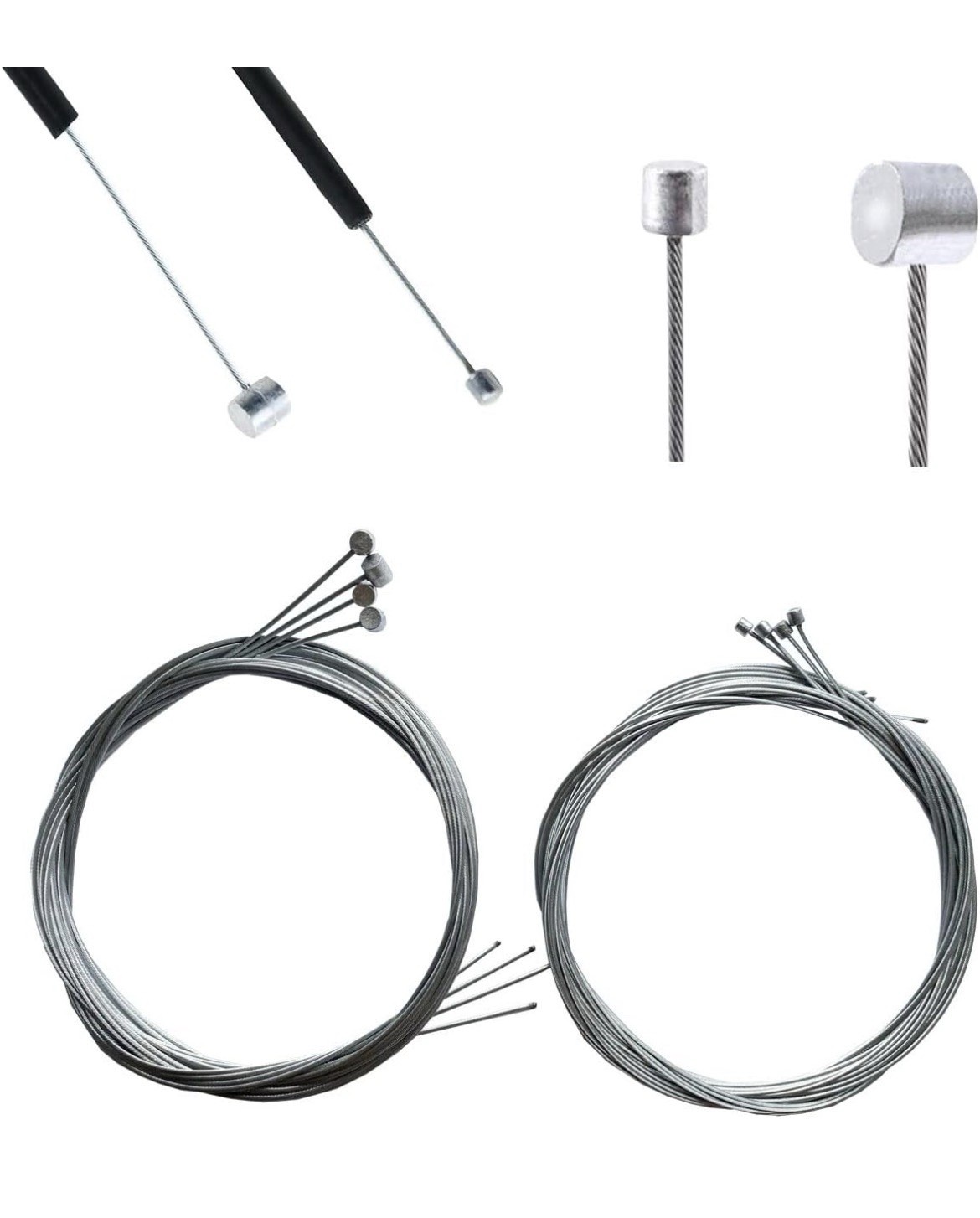 Bicycle Cable Cutter, Universal 4×5.9FT Brake Cable, 4×7.2FT Shift Cable Replace