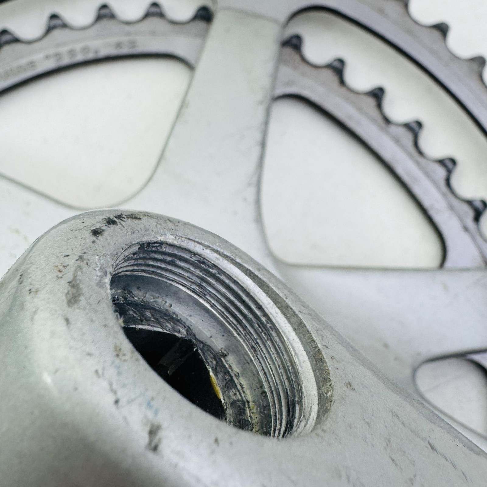 Vintage SR EDGE Double Crankset Road Bike170mm 52/42T Silver Japan A22