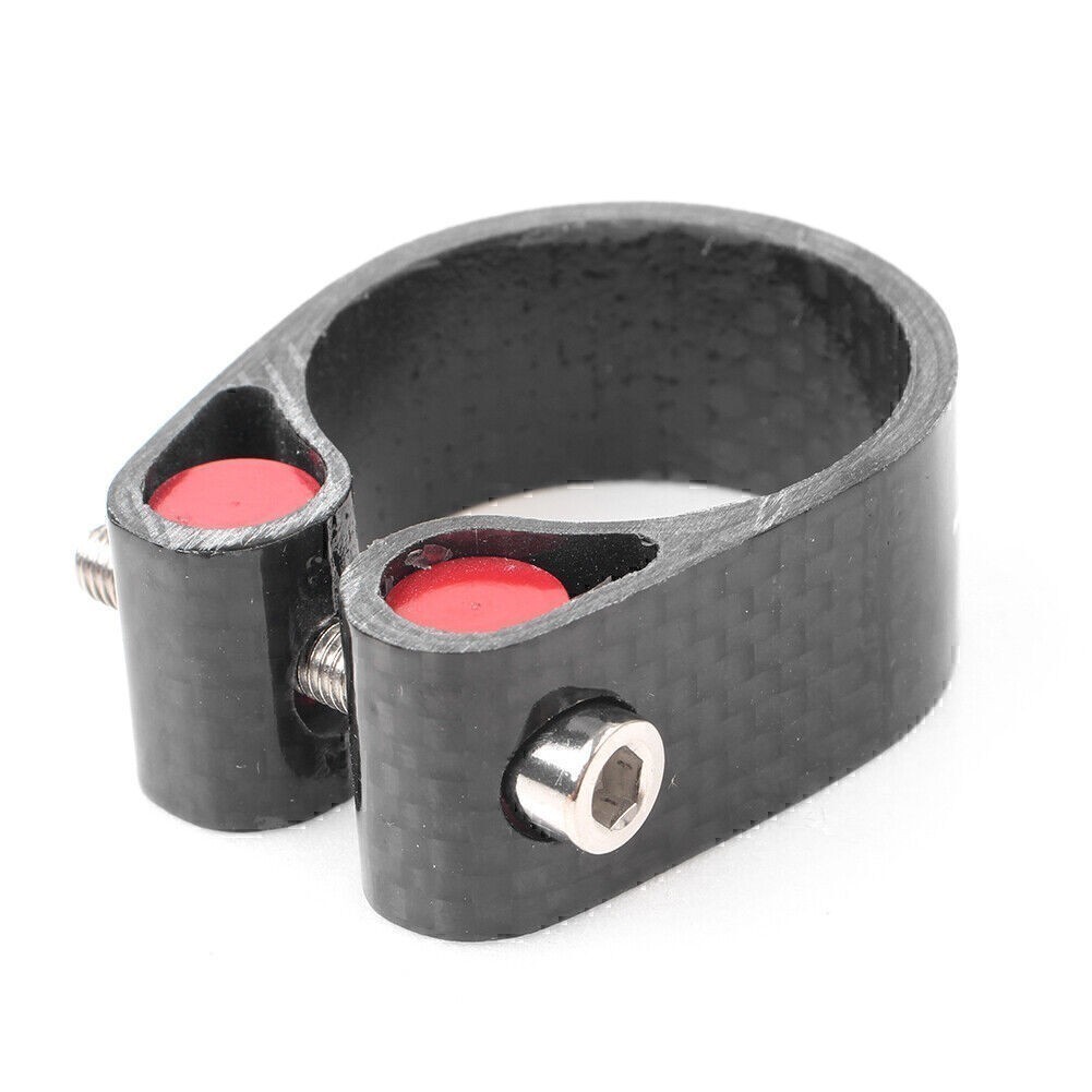 Ultralight Seat Post Clamp Fit 1.24″/1.21″ 1.07″ seat post 0.7oz Carbon Fiber po