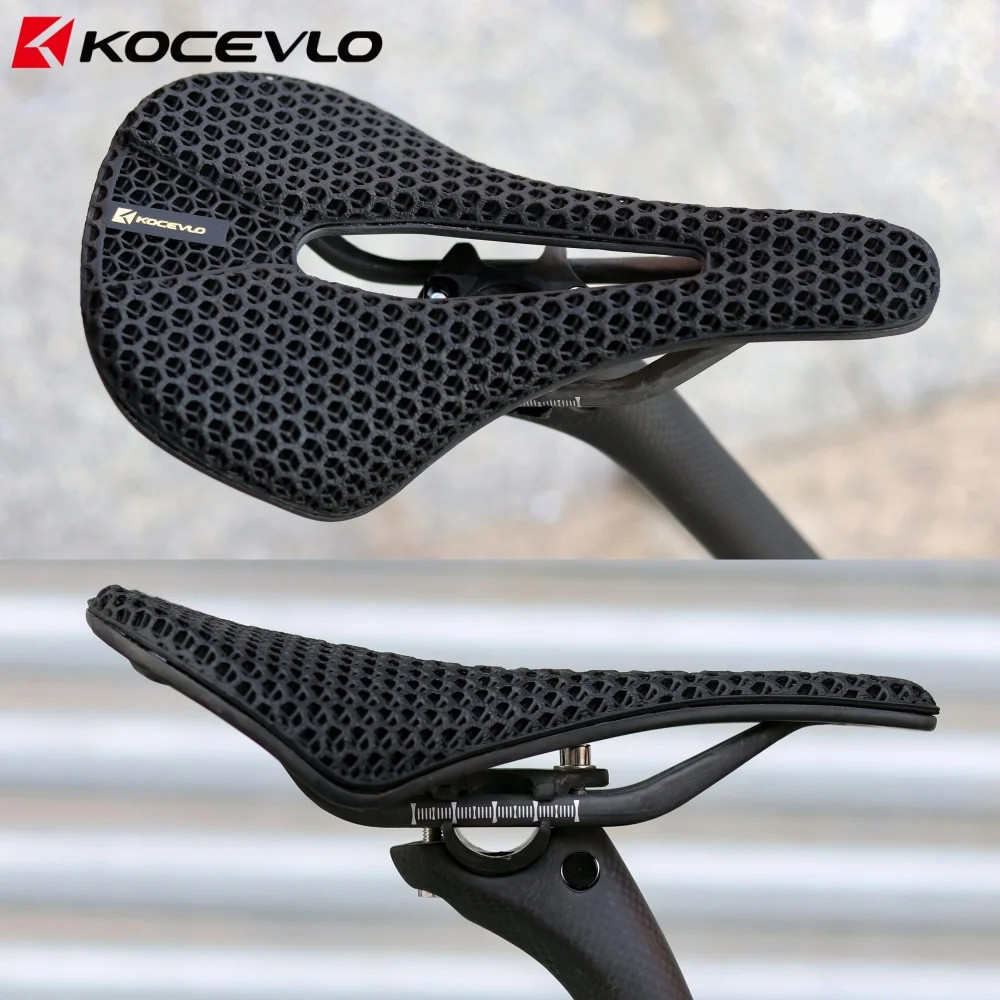 235x140MM 3D Printed Carbon Saddle for XC Road Gravel MTB Off-Road Bike Cycling