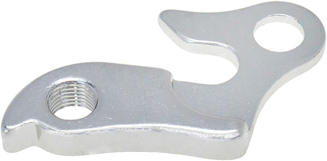 2 Pcs Universal Bicycle Bike Derailleur Hanger Frame Gear Tail Hook, Silver Tone