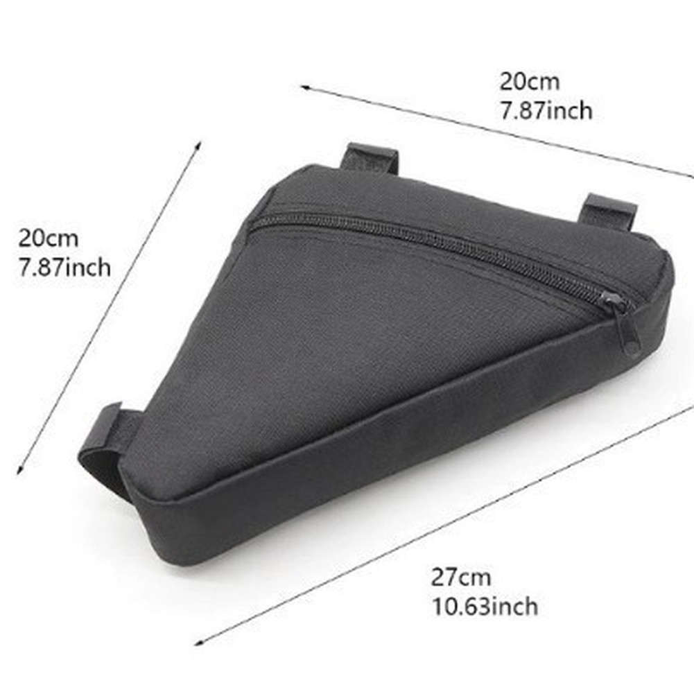 Oxford Waterproof Bike Bag Triangle Shape 20x20x27 cm for MTB Road Use