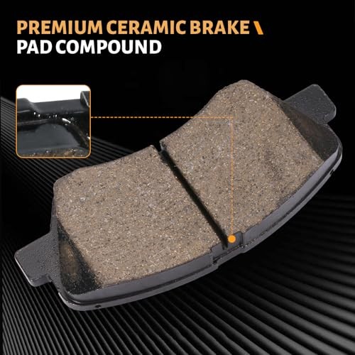 D1593 Front Ceramic Brake Pads Kit Fit For Hyundai Accent 2012-2017, For HZ1593