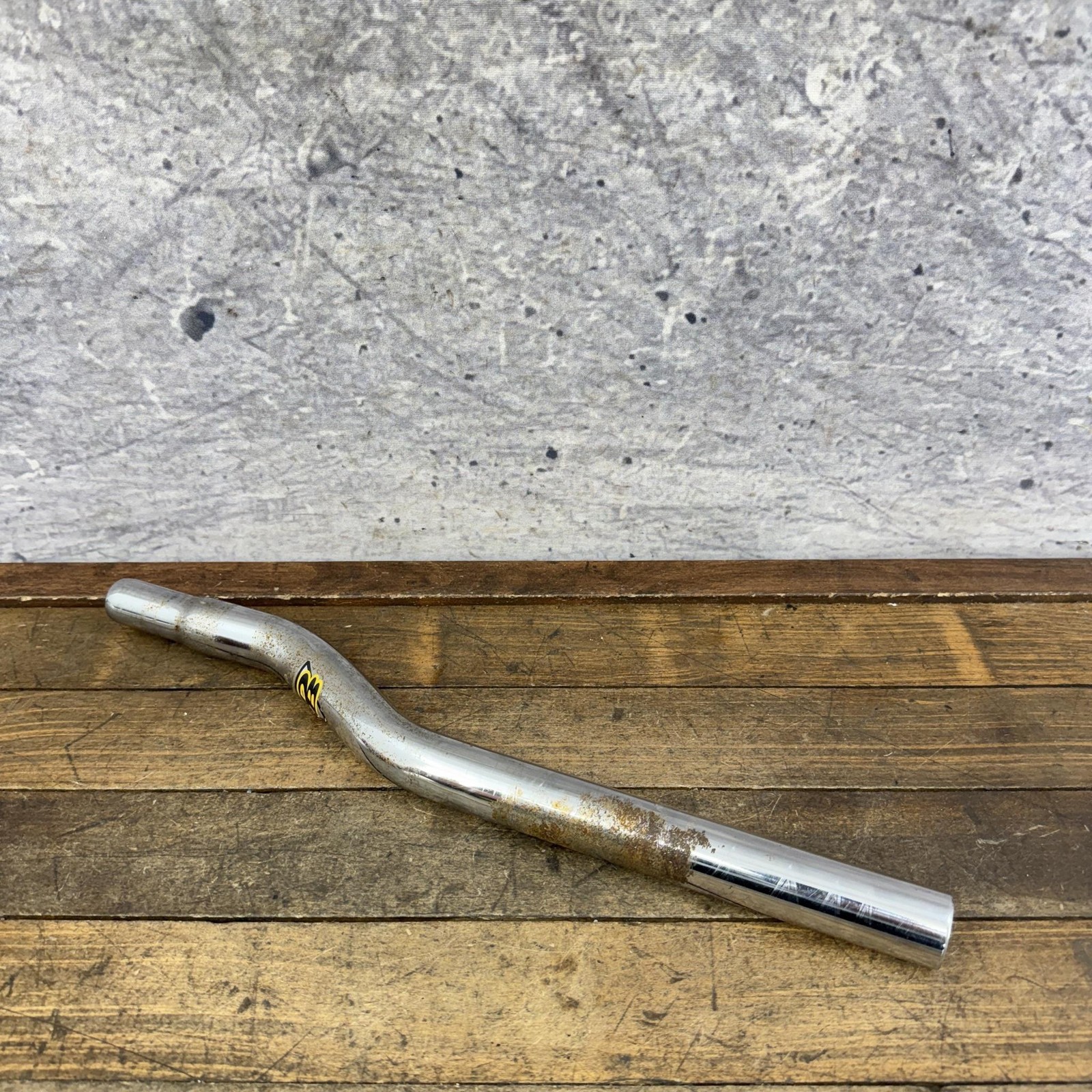 Vintage Diamond Back BMX Seatpost 25.4mm Drain Pipe Chrome 15in Old School BMX
