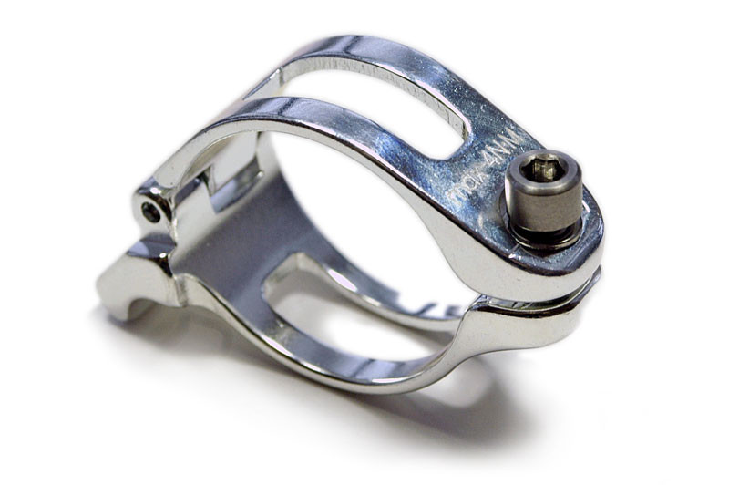 OMNI Racer Worlds Lightest Front Derailleur Adapter Dura Ace Ultegra 31.8mm SILV