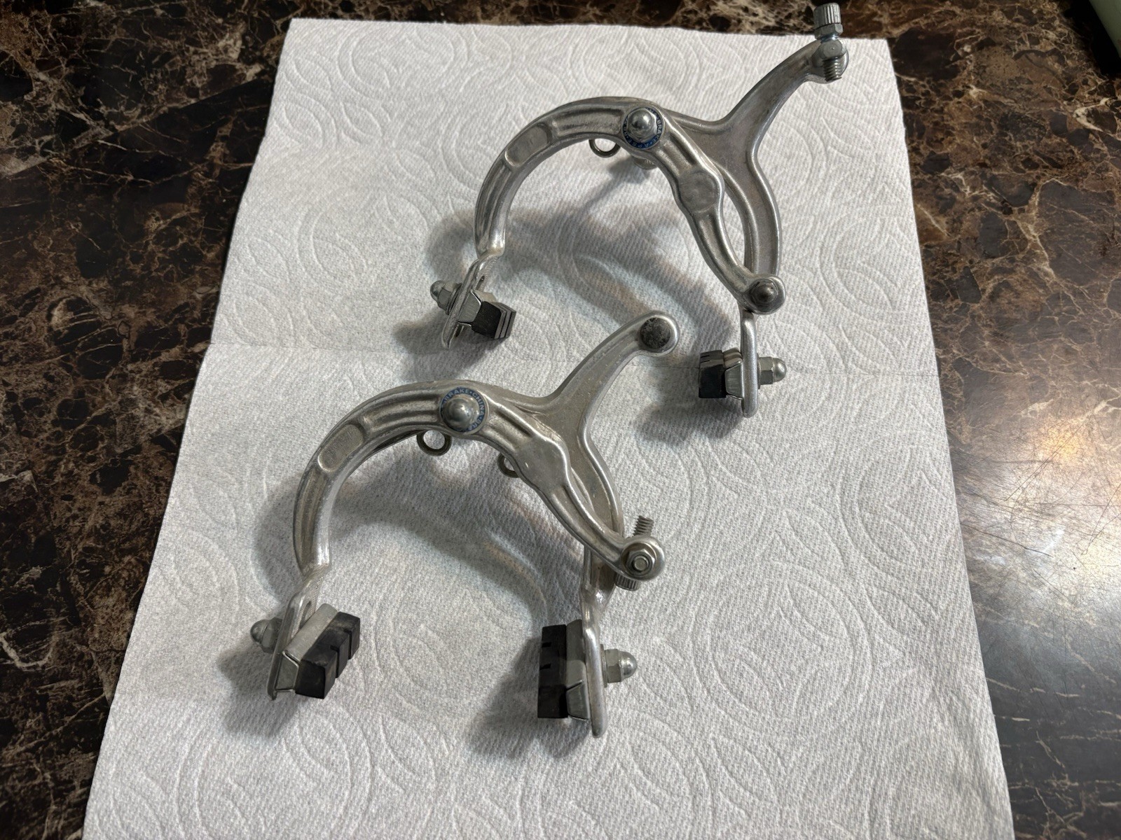 BMX 1000A Sidepull Brake Caliper PAIR Front Rear Silver used brakes APSE CHINA