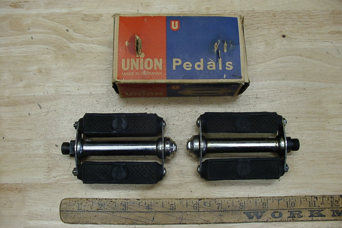 Vntg NOS UNUSED Bicycle Pedals W/Reflectors,3-1/2″ X 7/8″,Made In England,READ!