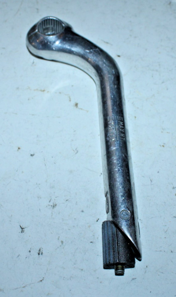 Vintage 21mm Quill Stem 70mm 37º Rise 25.4mm Road Silver Steel Fast USA Shipper!