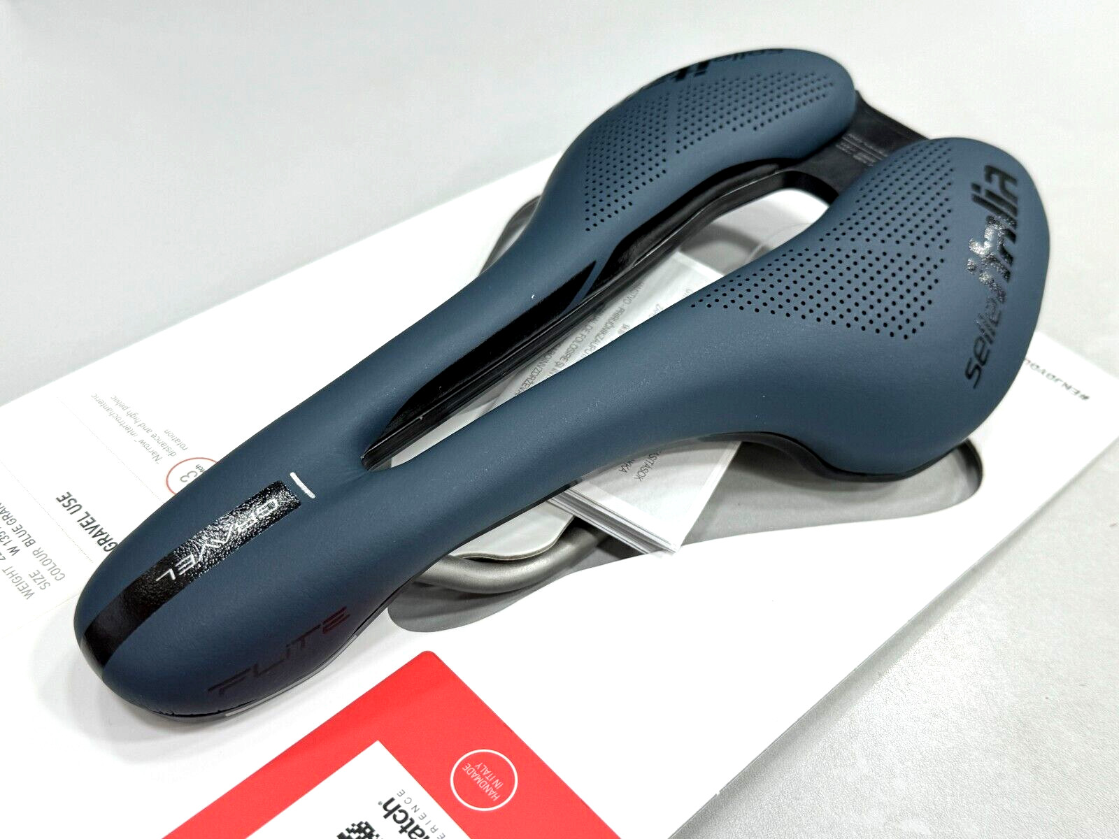 Selle Italia Flite Boost Gravel Ti316 Superflow S3 135x250mm Saddle Blue Granit