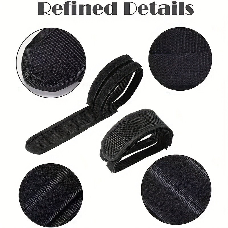 2pcs Bicycle Pedal Strap Adjustable Anti-slip Cycling Stirrups Bike Foot Holder