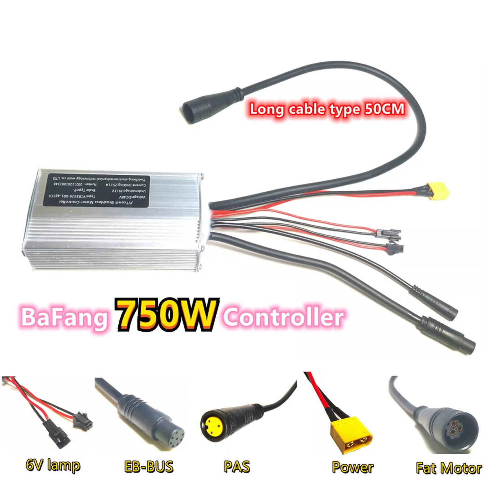 For BAFANG Motor G060/G062/H550 E-Bike Brushless Motor Controller 48V 25A 750WWl
