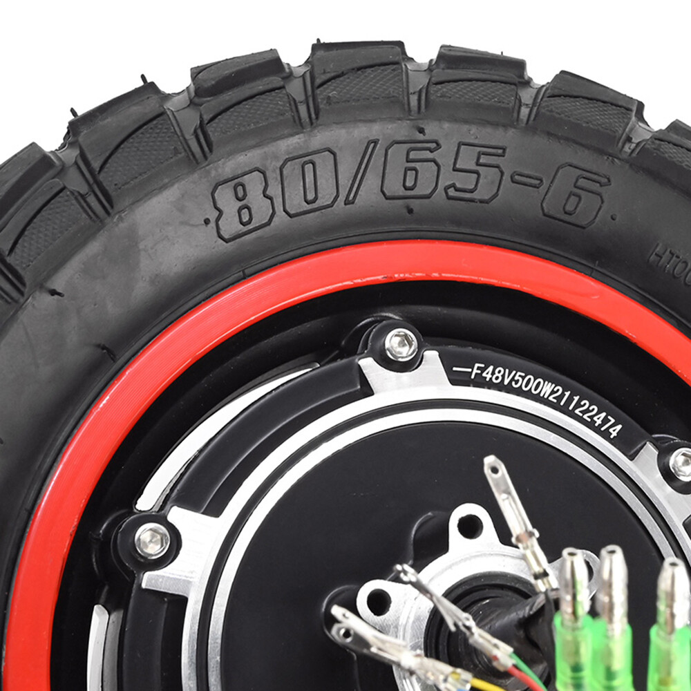 10In E-Scooter Hub Motor Wheel Waterproof Inflatable Rear Tire 500W 40V N5C9