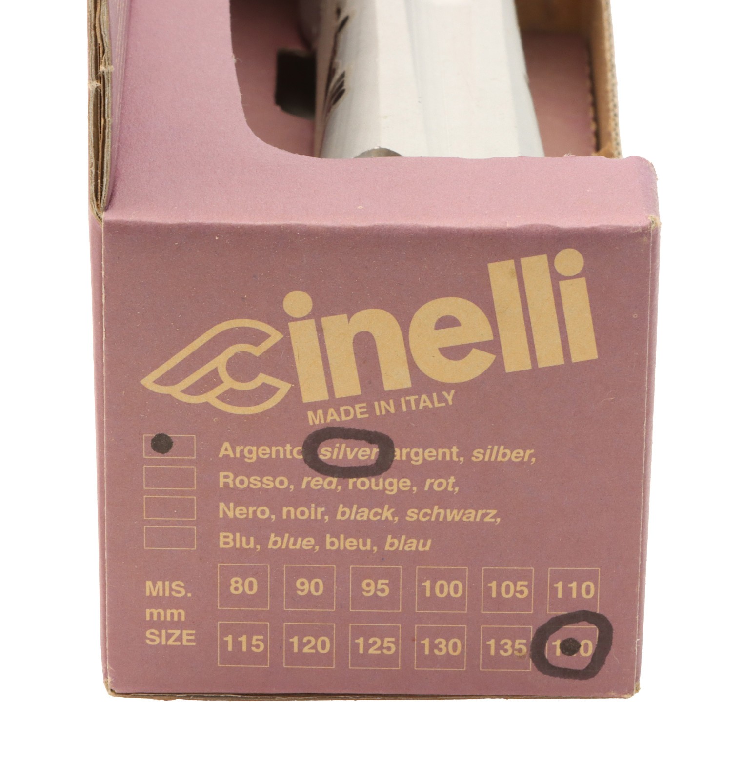 Cinelli 1″ Sesamo 25.4mm Ahead Stem 140mm Length 26.0mm Clamp Silver NEW NOS