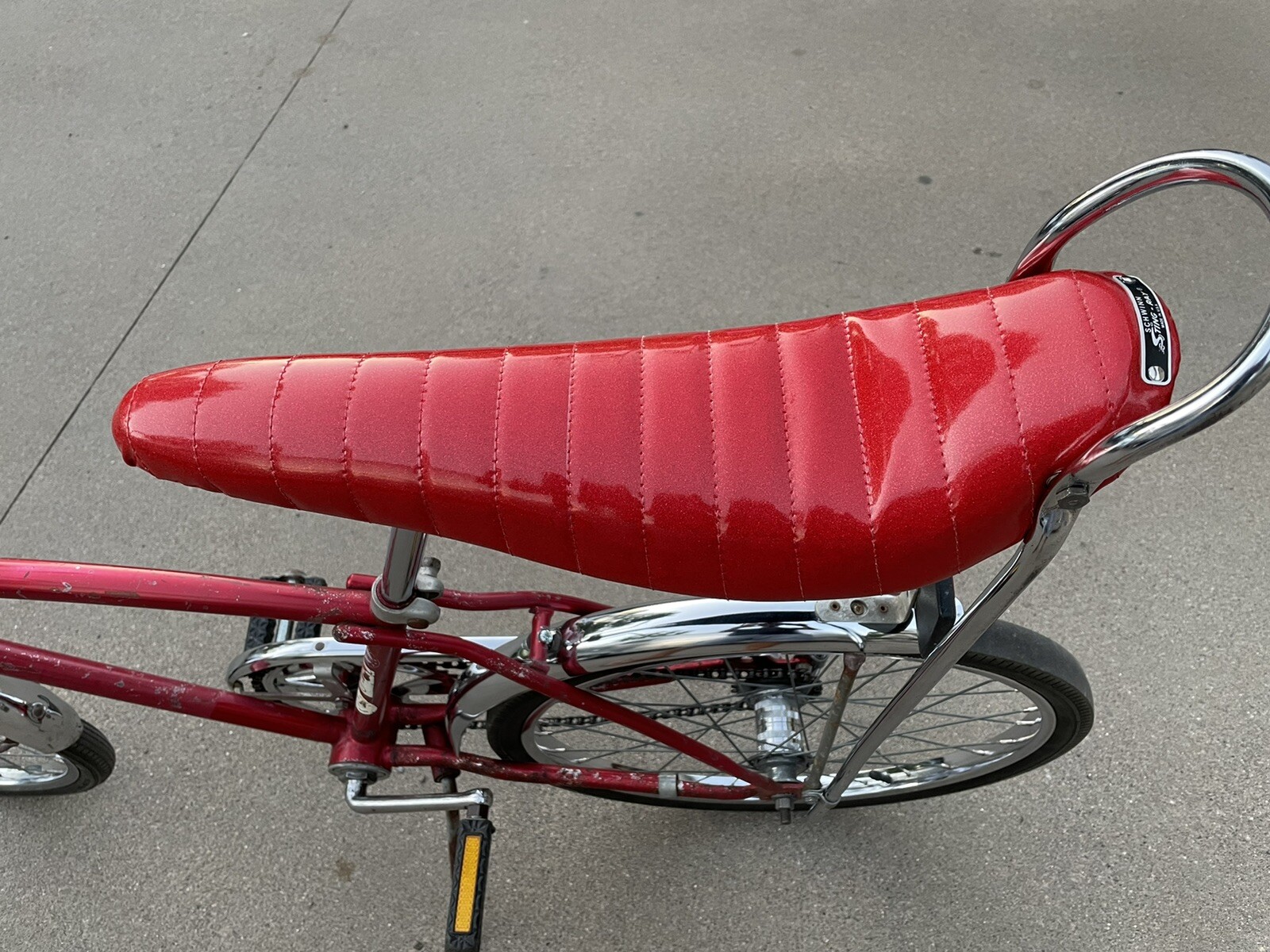Bicycle Banana Seat Glitter Vinyl Covers Custom Schwinn Stingray Low Rider