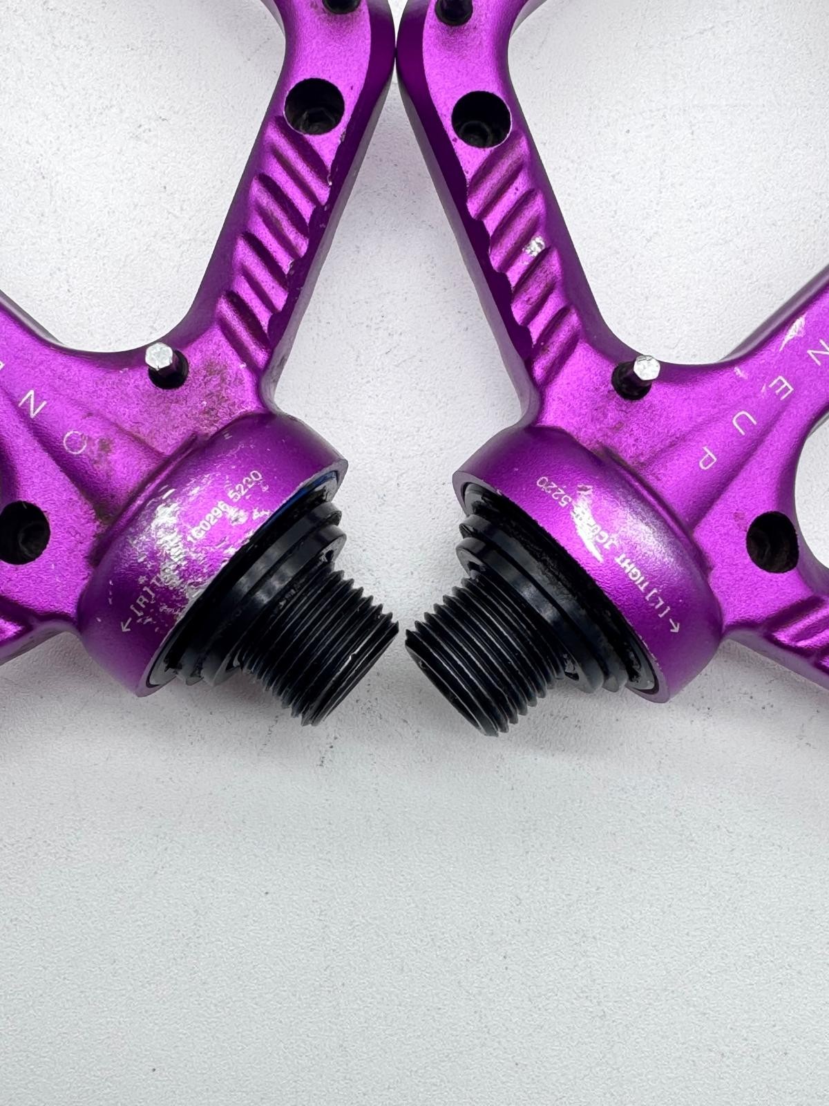 OneUp Components Aluminum Pedal – Purple MTB Large Platform