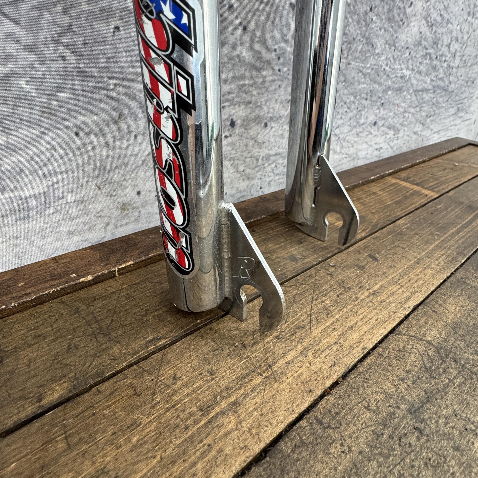 Vintage Robinson BMX Fork 20in 1 1/8 Threadless Chrome Steel Old School BMX 90s