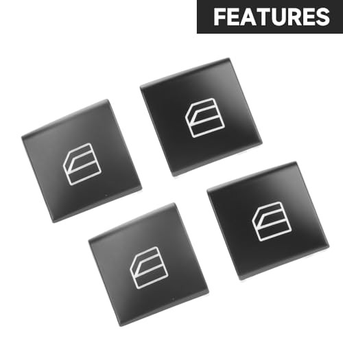 Front Left and Right Side Window Switch Button Covers Window Control Switch