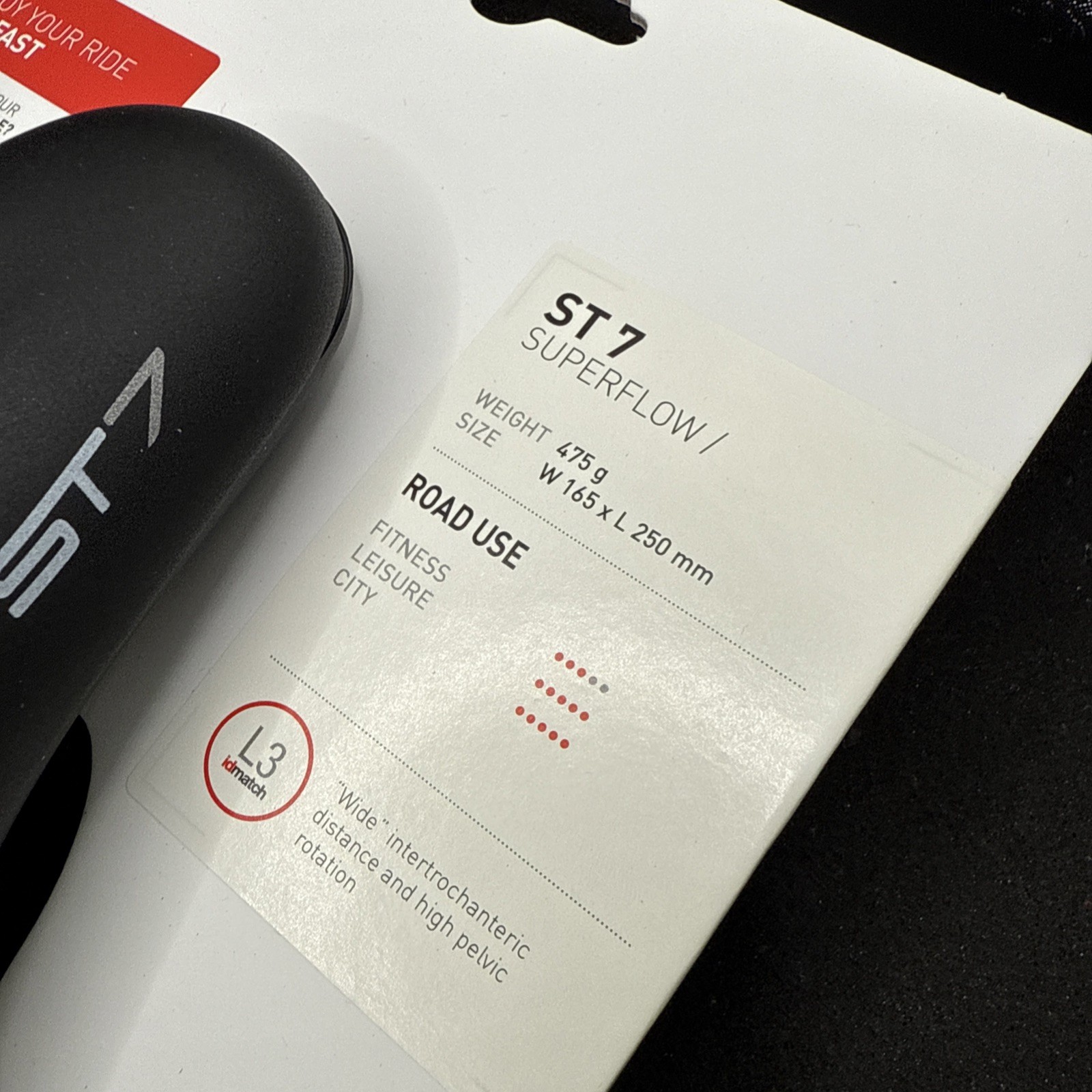 Selle Italia St 7 Superflow Hi-viz L3 Cycling Saddle Seat 165mm Width (9419-20)